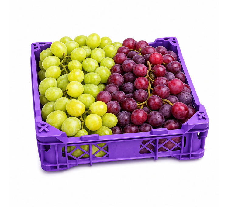 Fresh Mixed Red & Green Grapes Crate